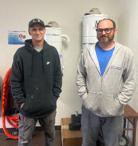 technicians jeff and travis